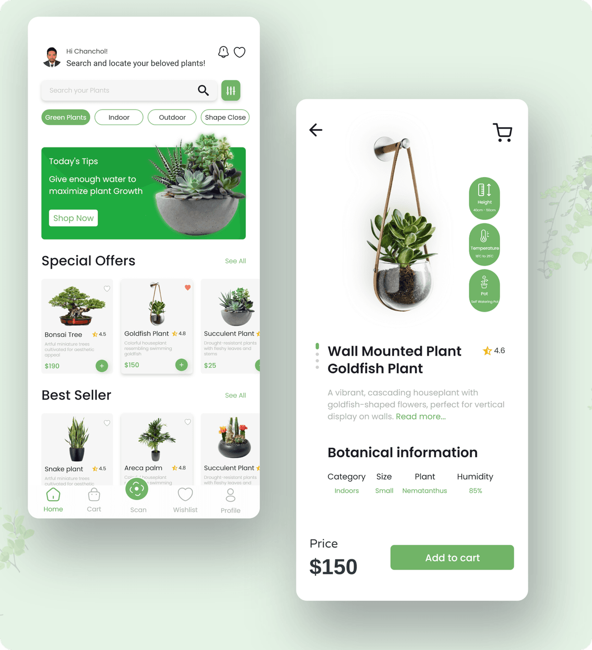 Plant Store App Concept